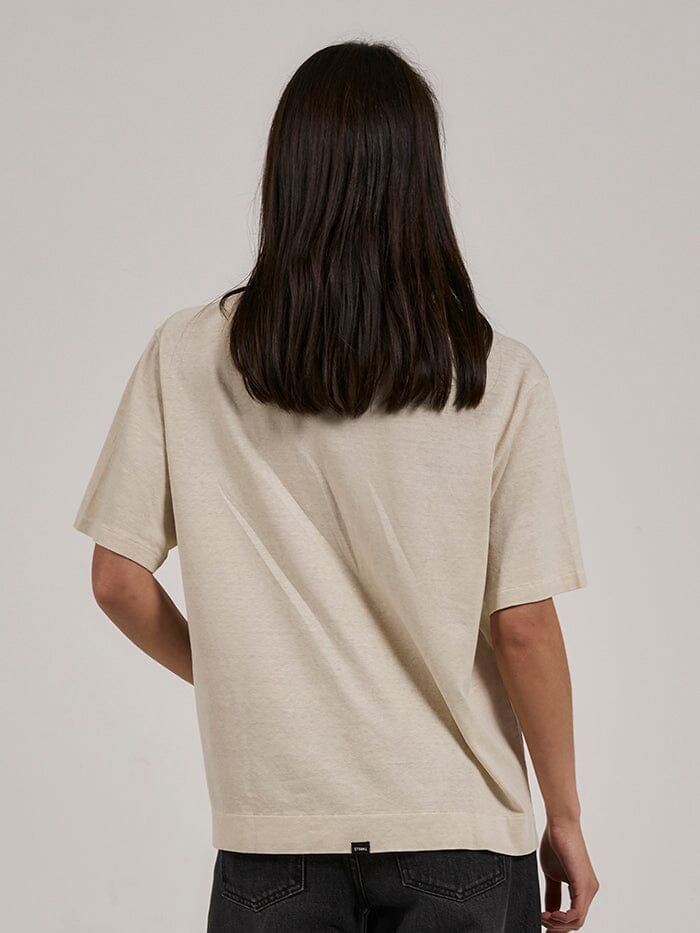 Cultivate Hemp Box Tee - Cashew