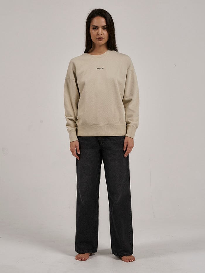 Minimal Thrills Slouch Crew - Oatmeal