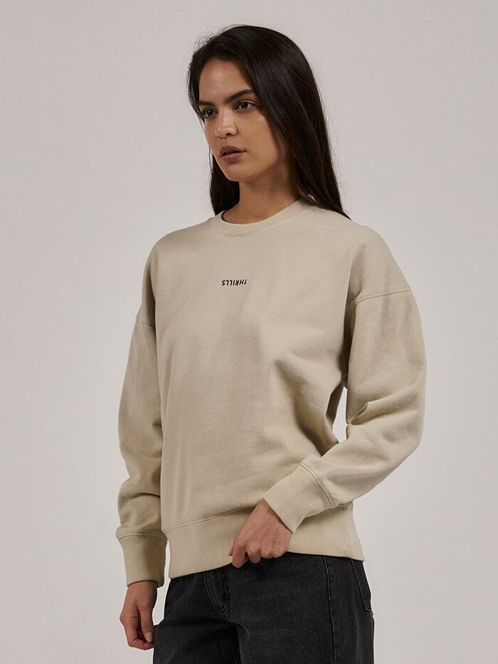 Minimal Thrills Slouch Crew - Oatmeal