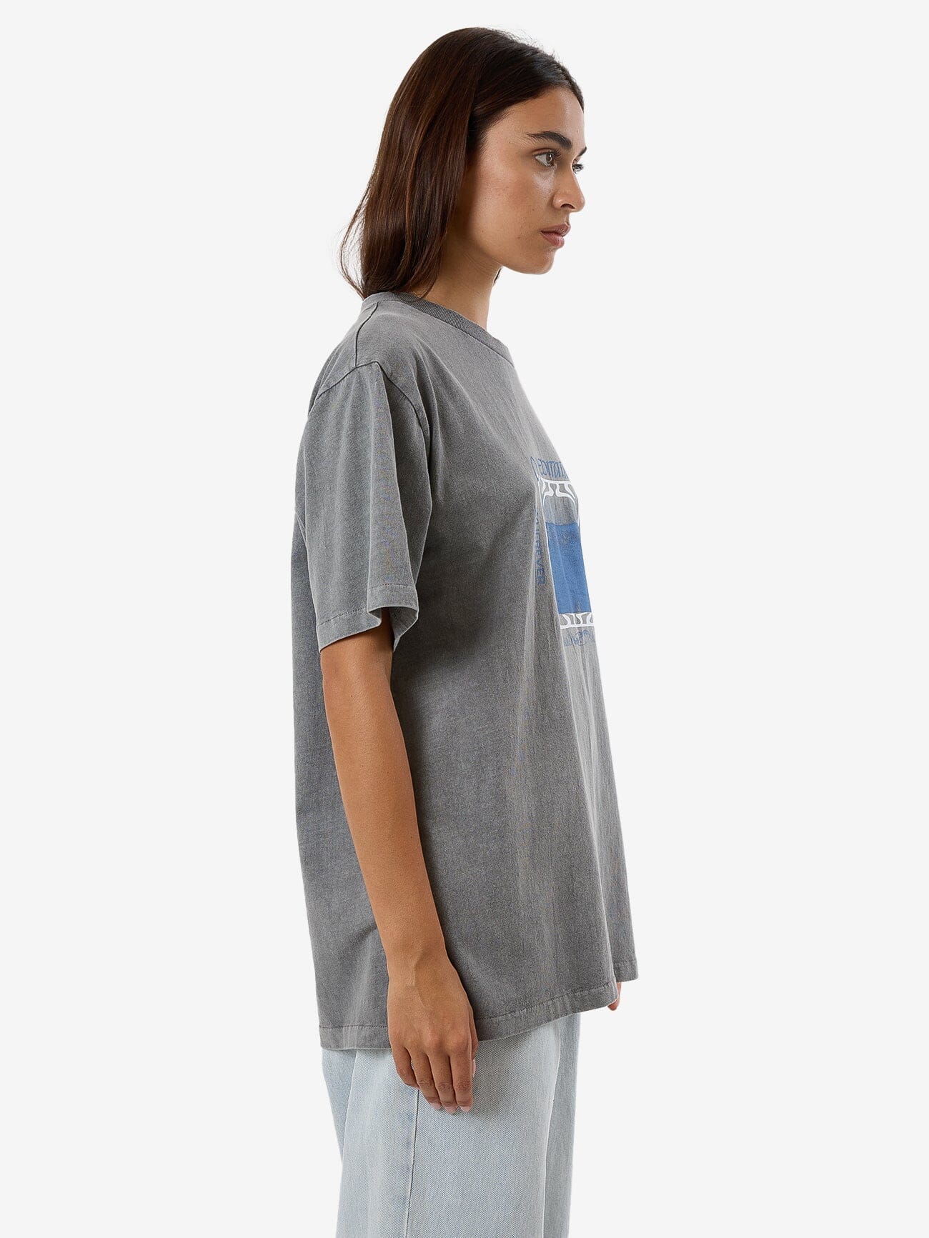 Meditation Merch Tee - Washed Grey