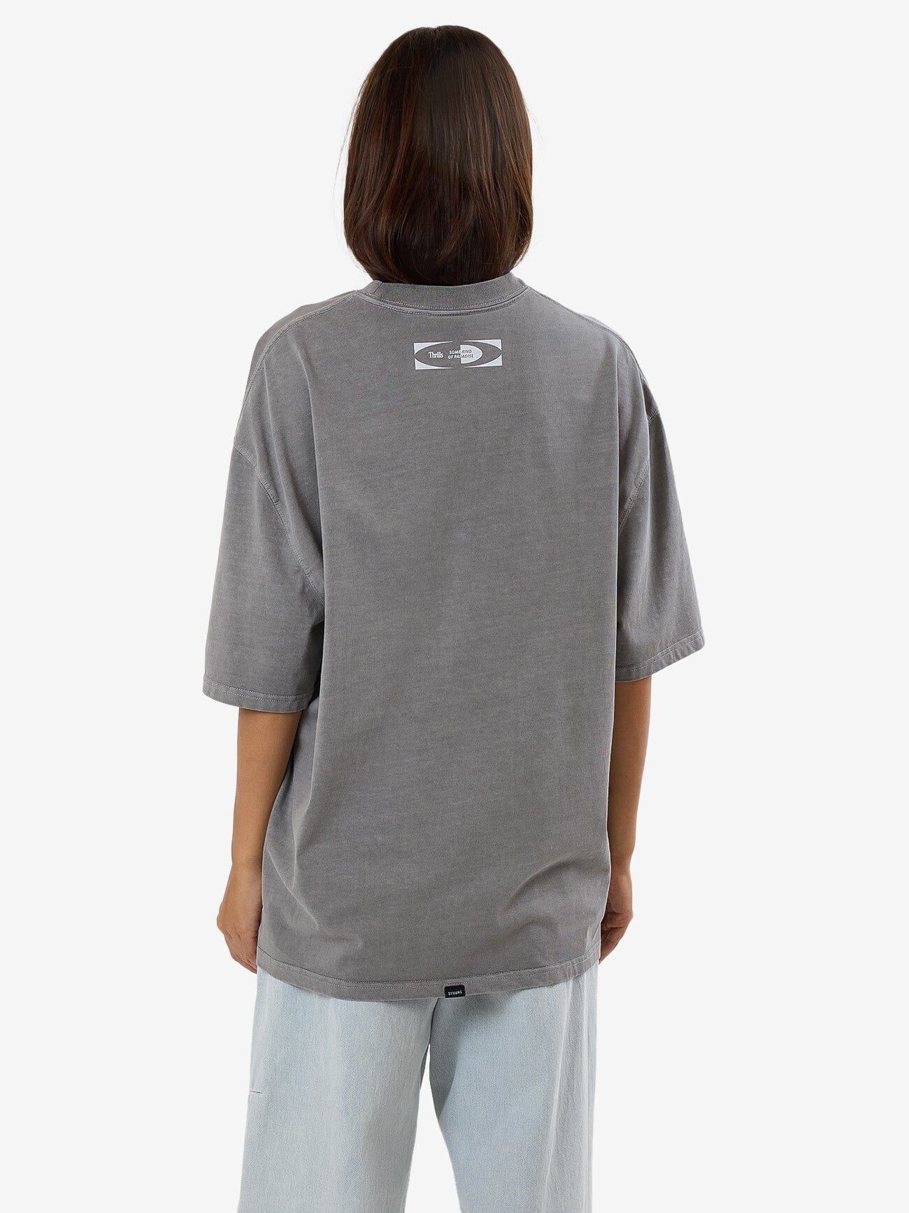 Shifting Sands Oversized Tee - Washed Grey 4