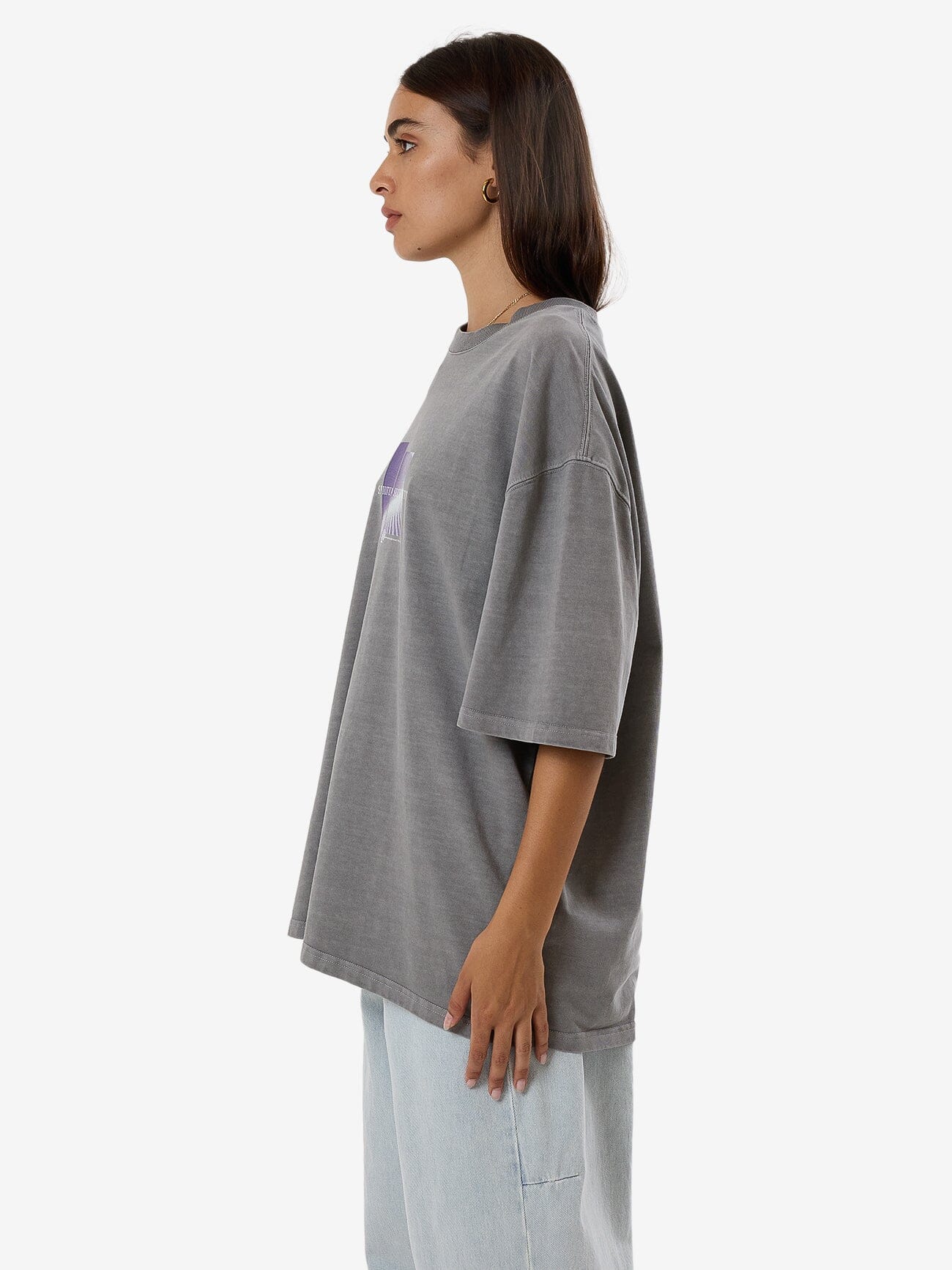 Shifting Sands Oversized Tee - Washed Grey