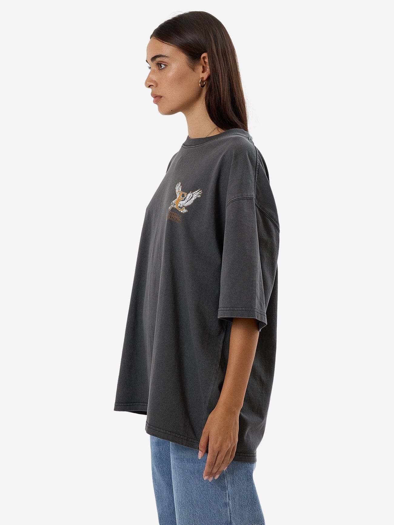 Target Eyes Oversized Tee - Merch Black