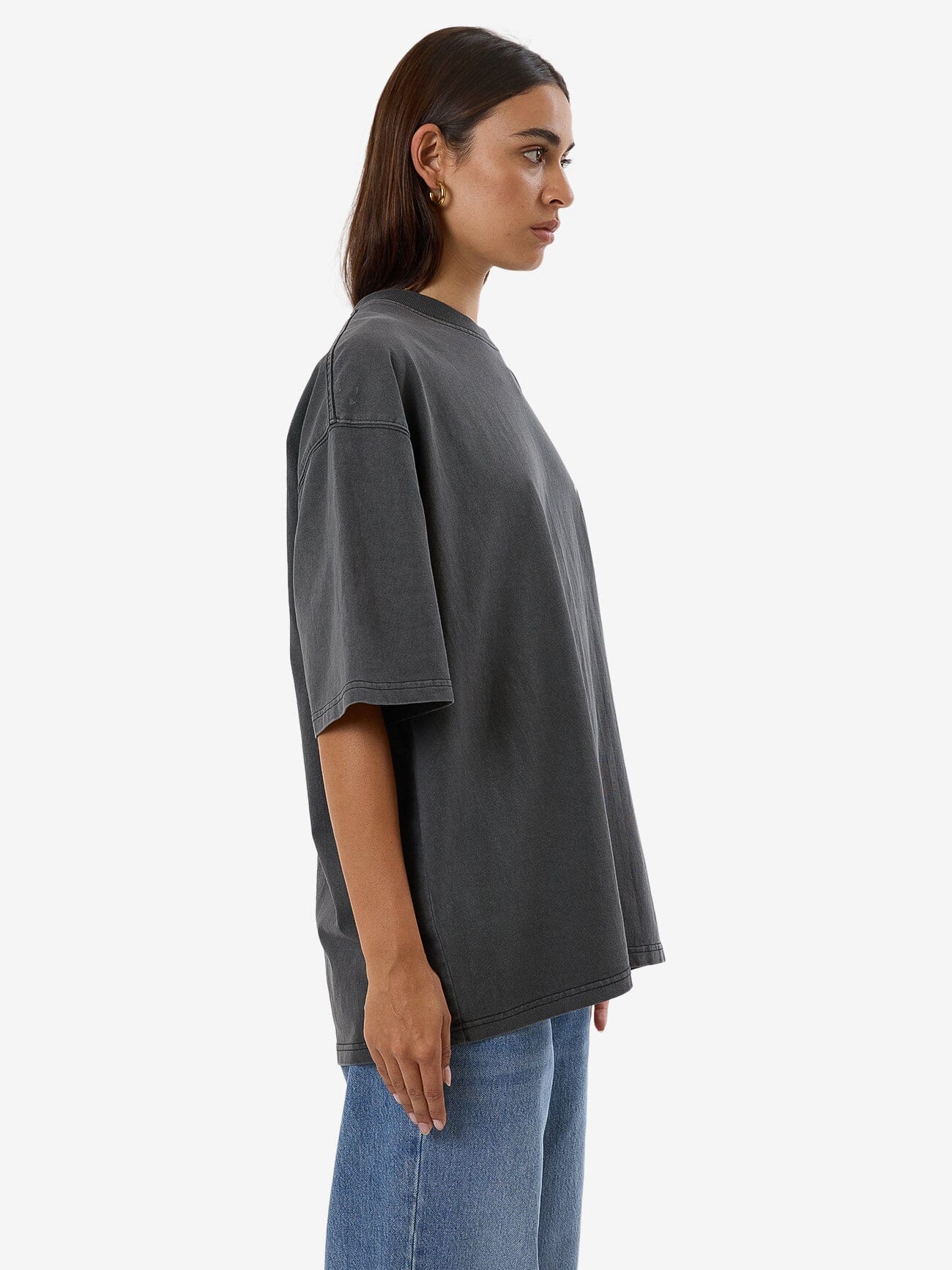 Target Eyes Oversized Tee - Merch Black