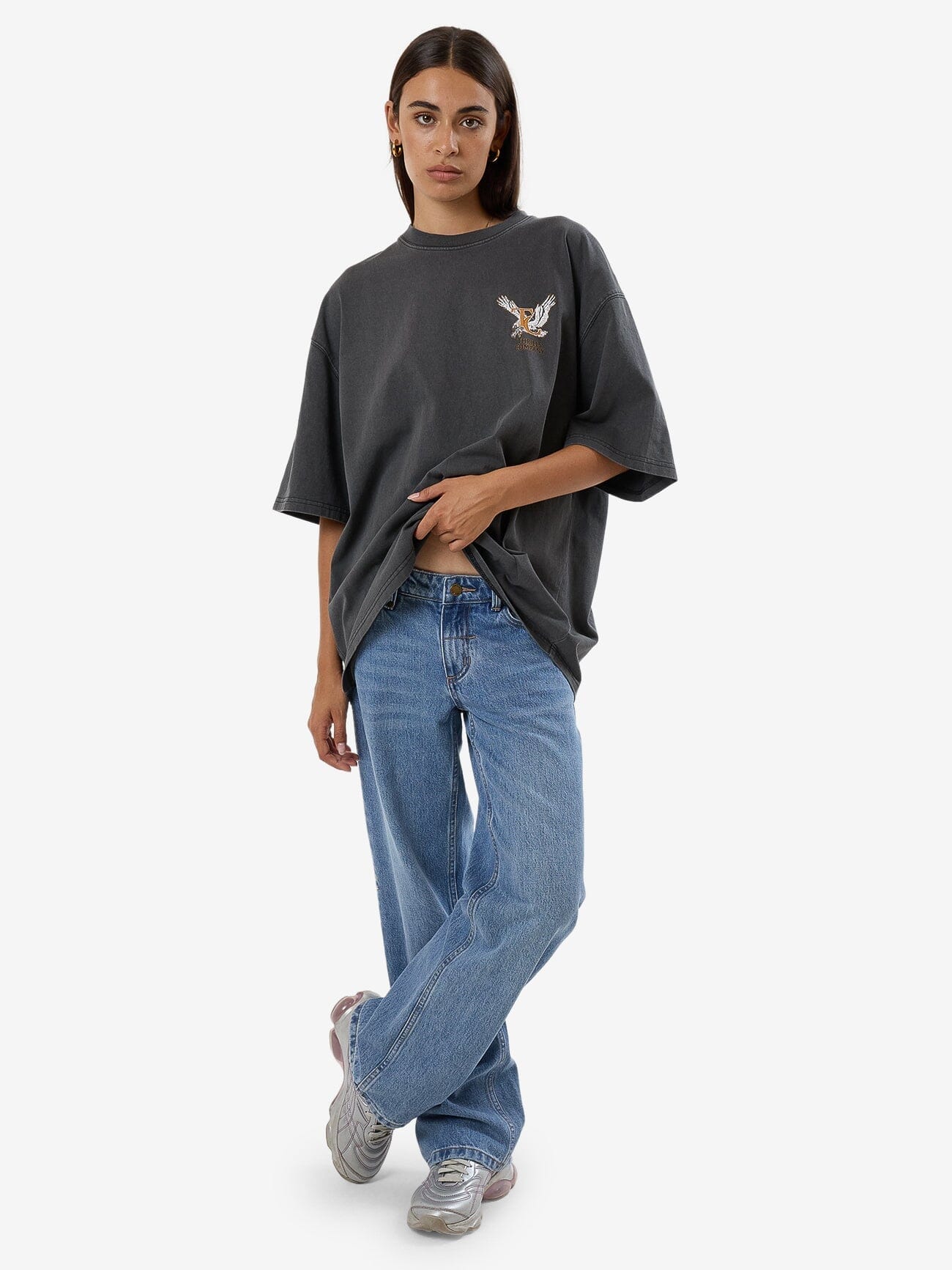 Target Eyes Oversized Tee - Merch Black