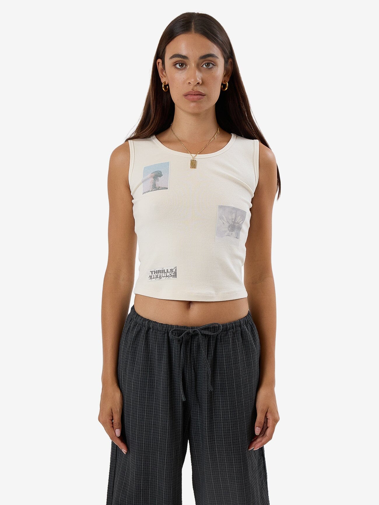 One Way Or Another Y2K Tank - Heritage White 4