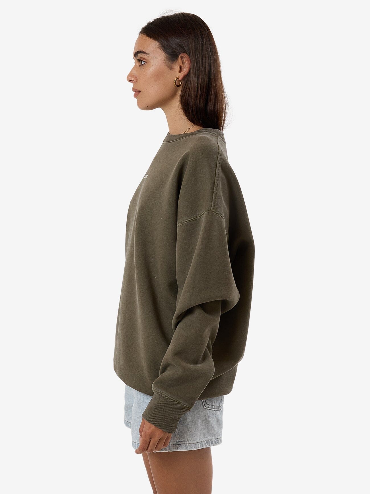 Minimal Thrills Slouch Crew - Tarmac