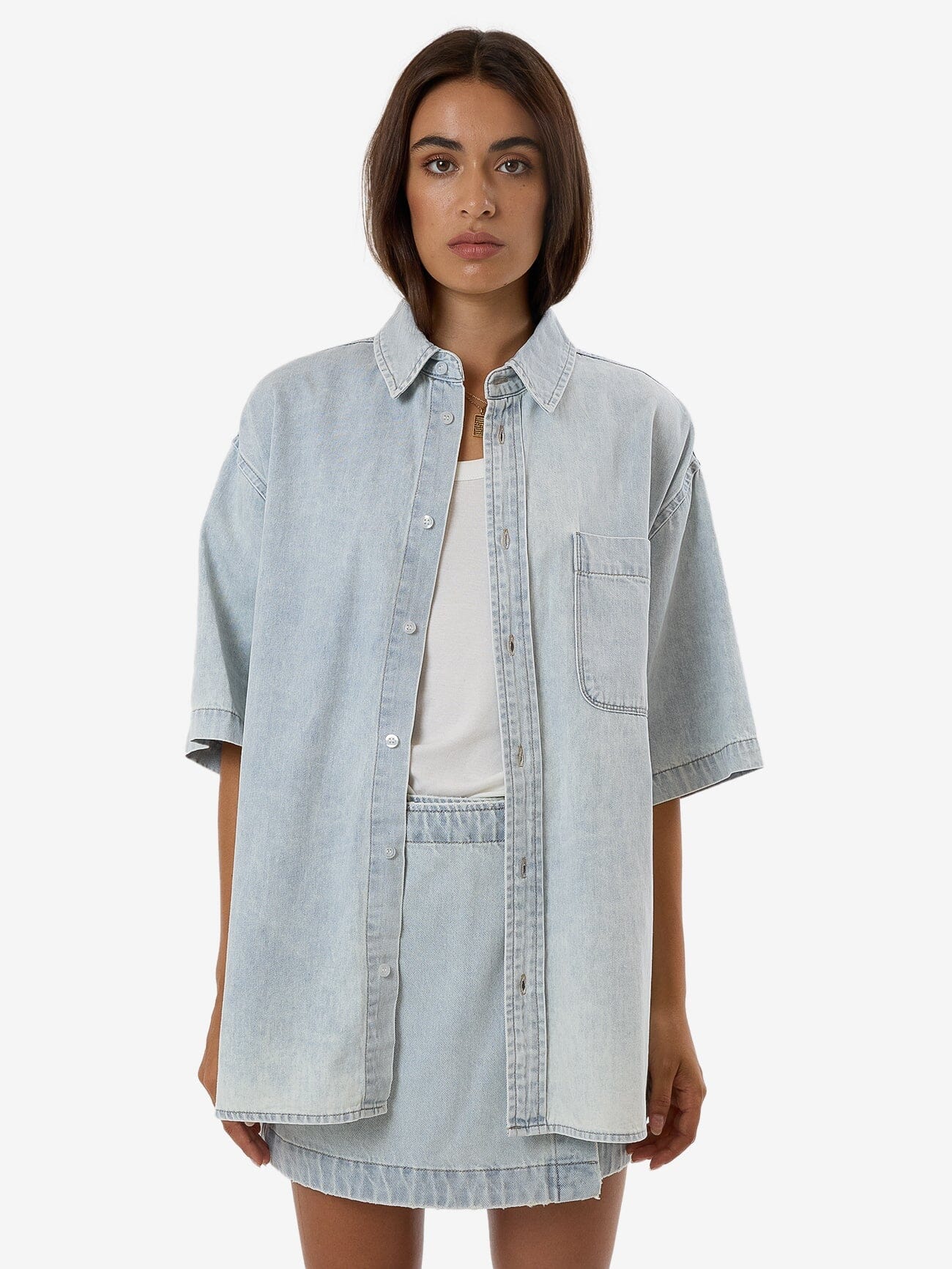 Darian Denim Shirt - Dirty Fade