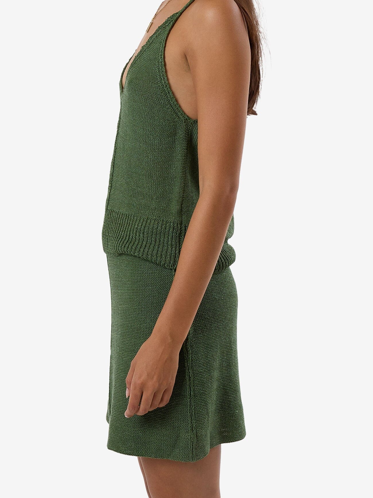 Jagger Knit Skirt - Elm Green