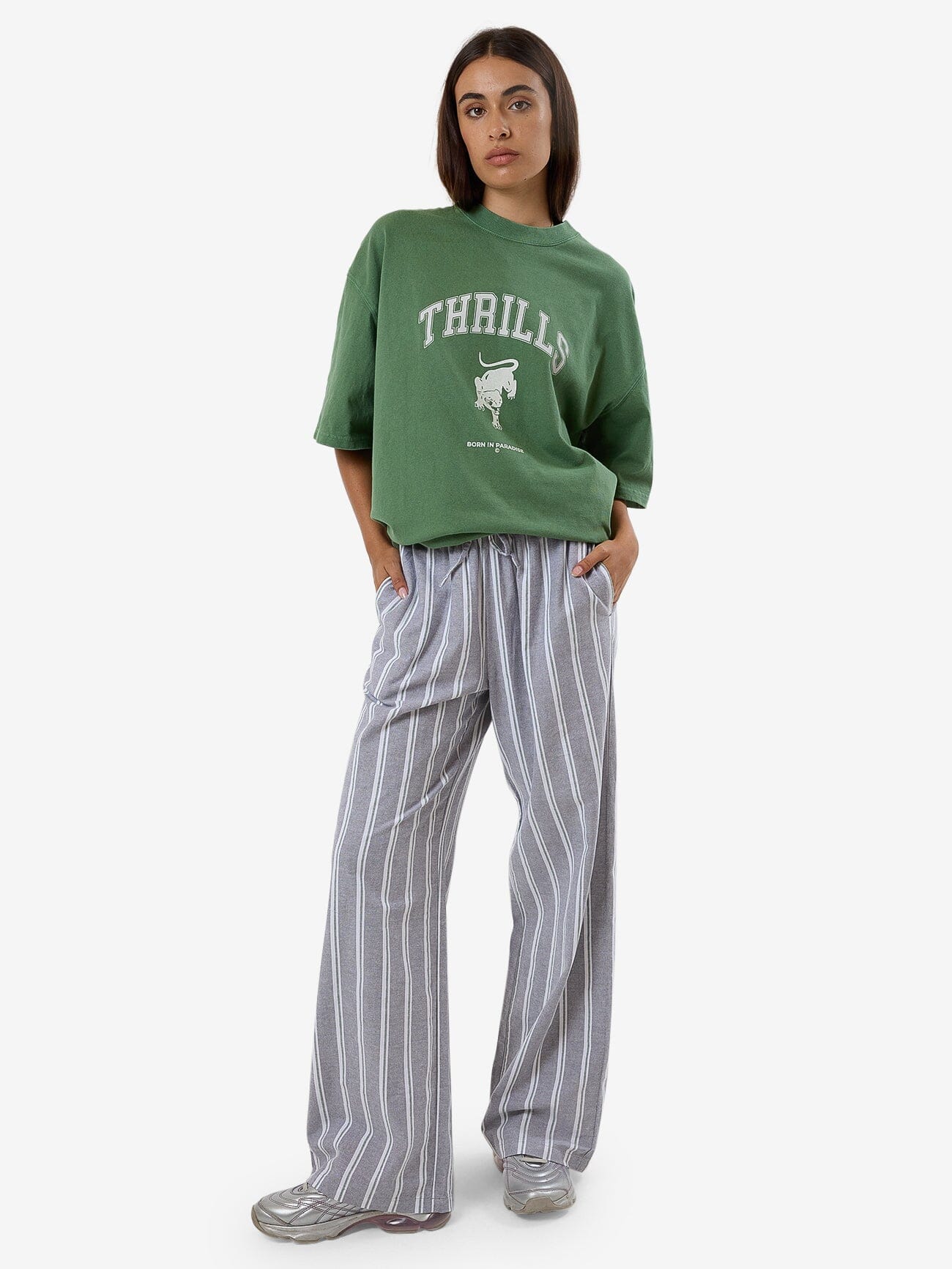 Bex Drawstring Pant - Evergreen 4