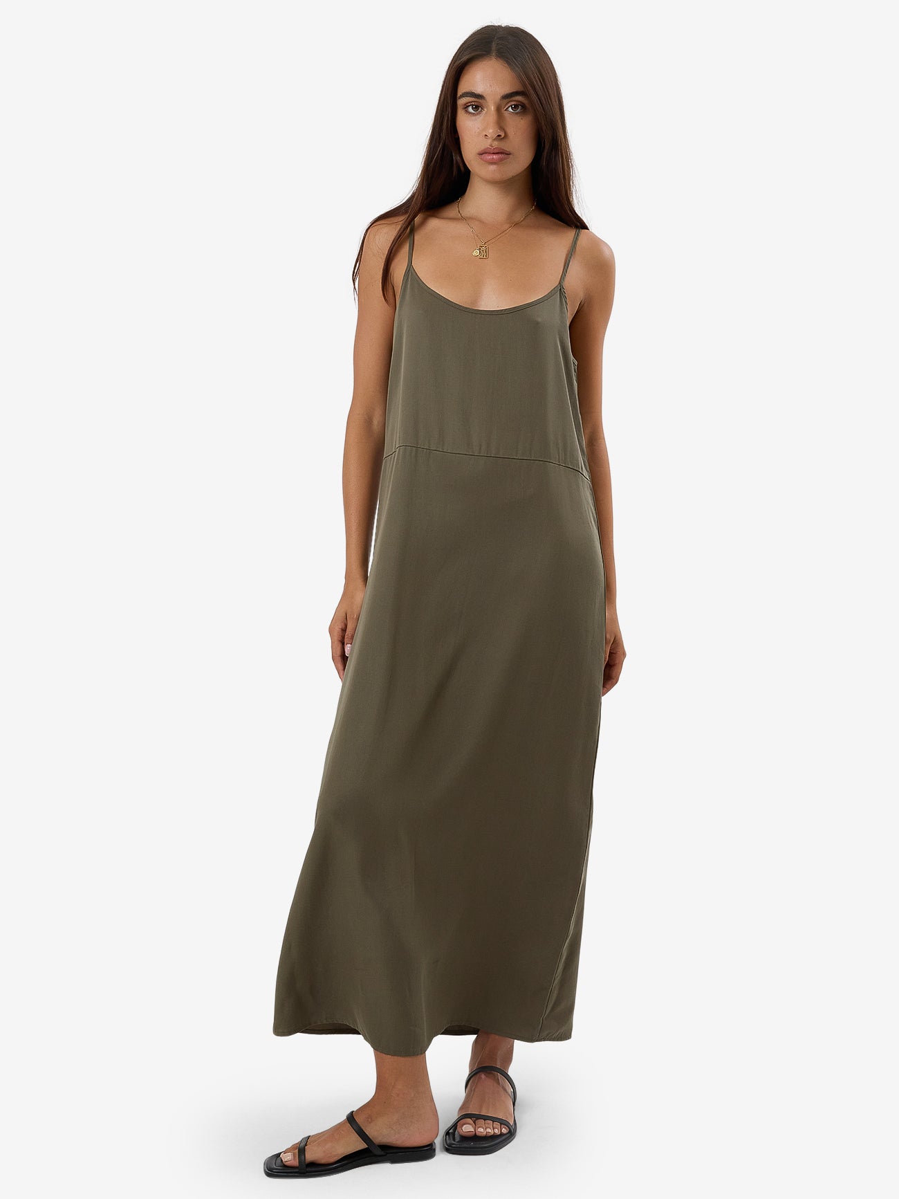 Breezy Slip Dress - Tarmac