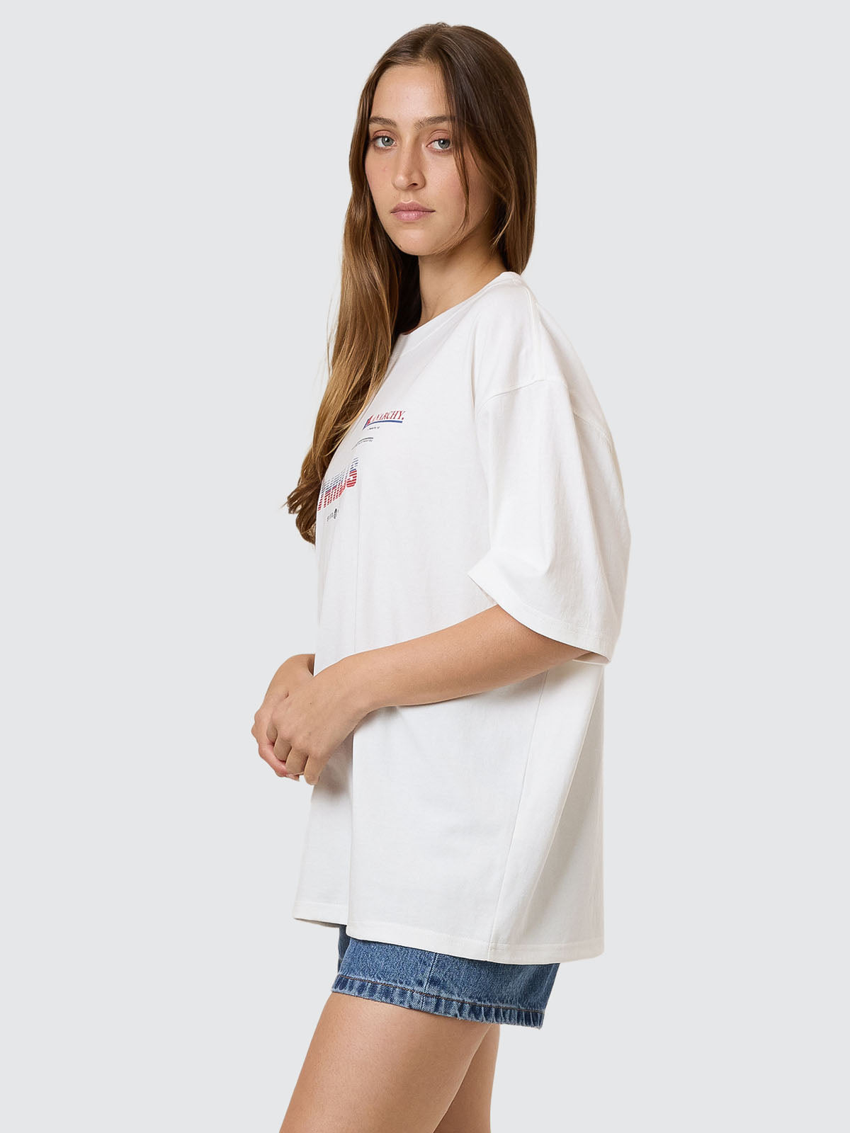 Anarchy In Paradise Oversized Tee - Dirty White 4