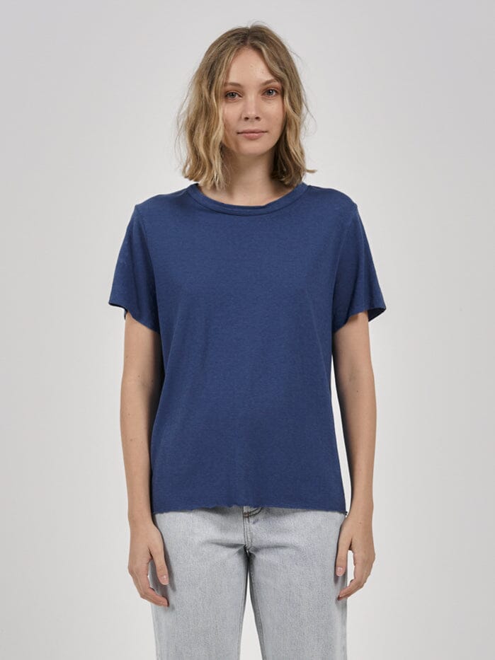 Hemp Lightweight Relaxed Tee - Botanical Blue