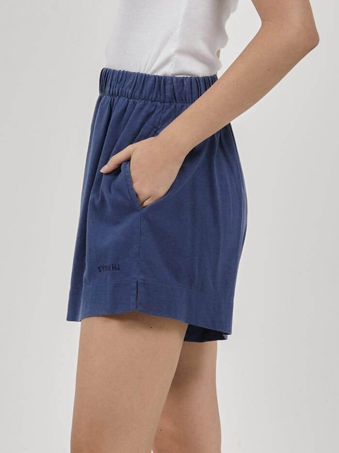 Hemp Lounge Short - Botanical Blue