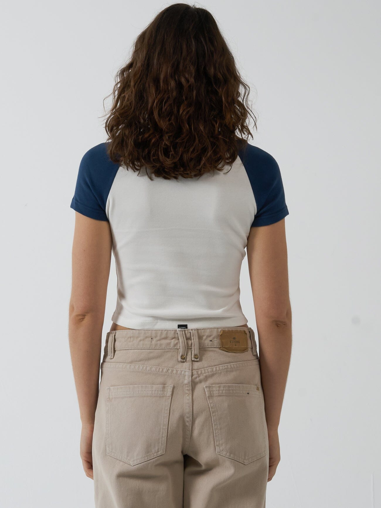 Oblique Raglan Tee - Sea Blue