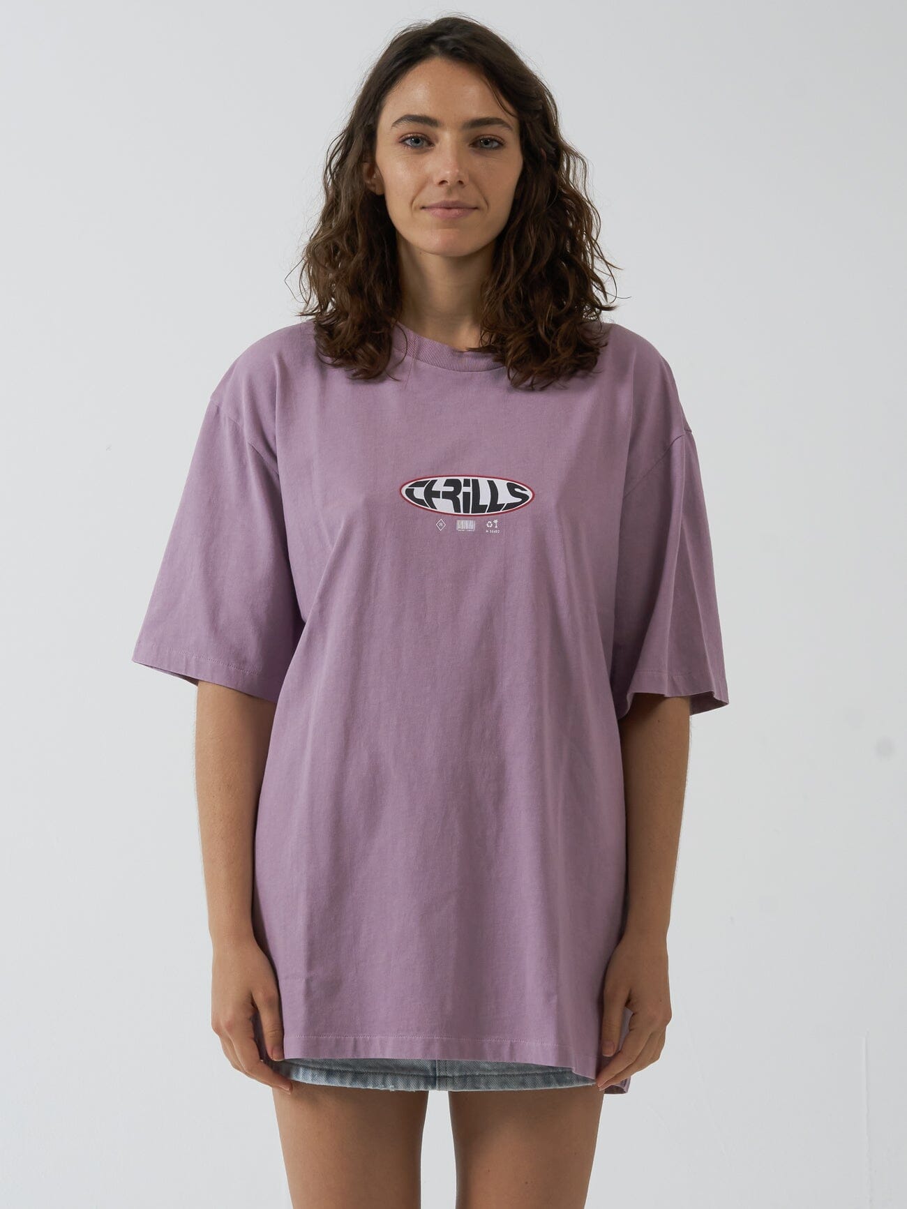 Interlock Oversized Tee - Mauve Shadows