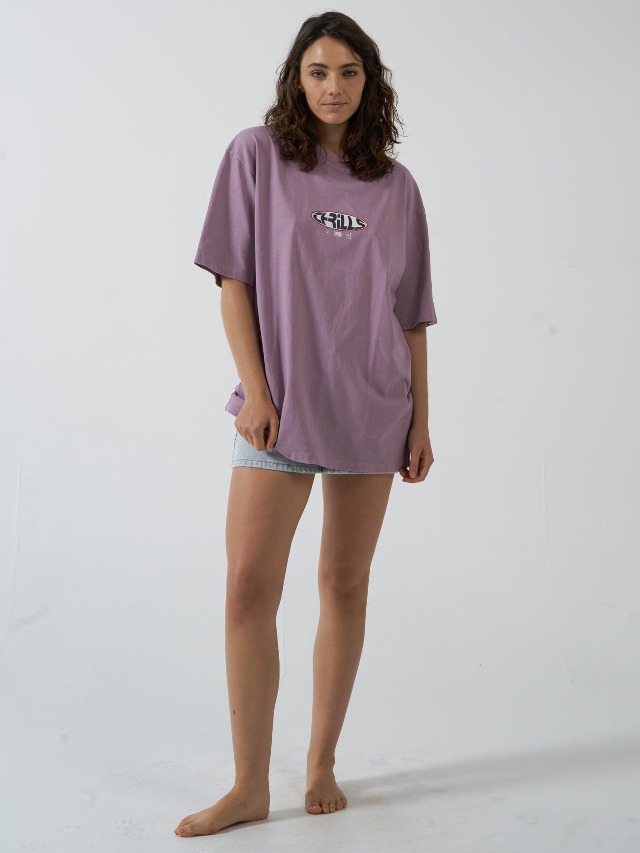 Interlock Oversized Tee - Mauve Shadows