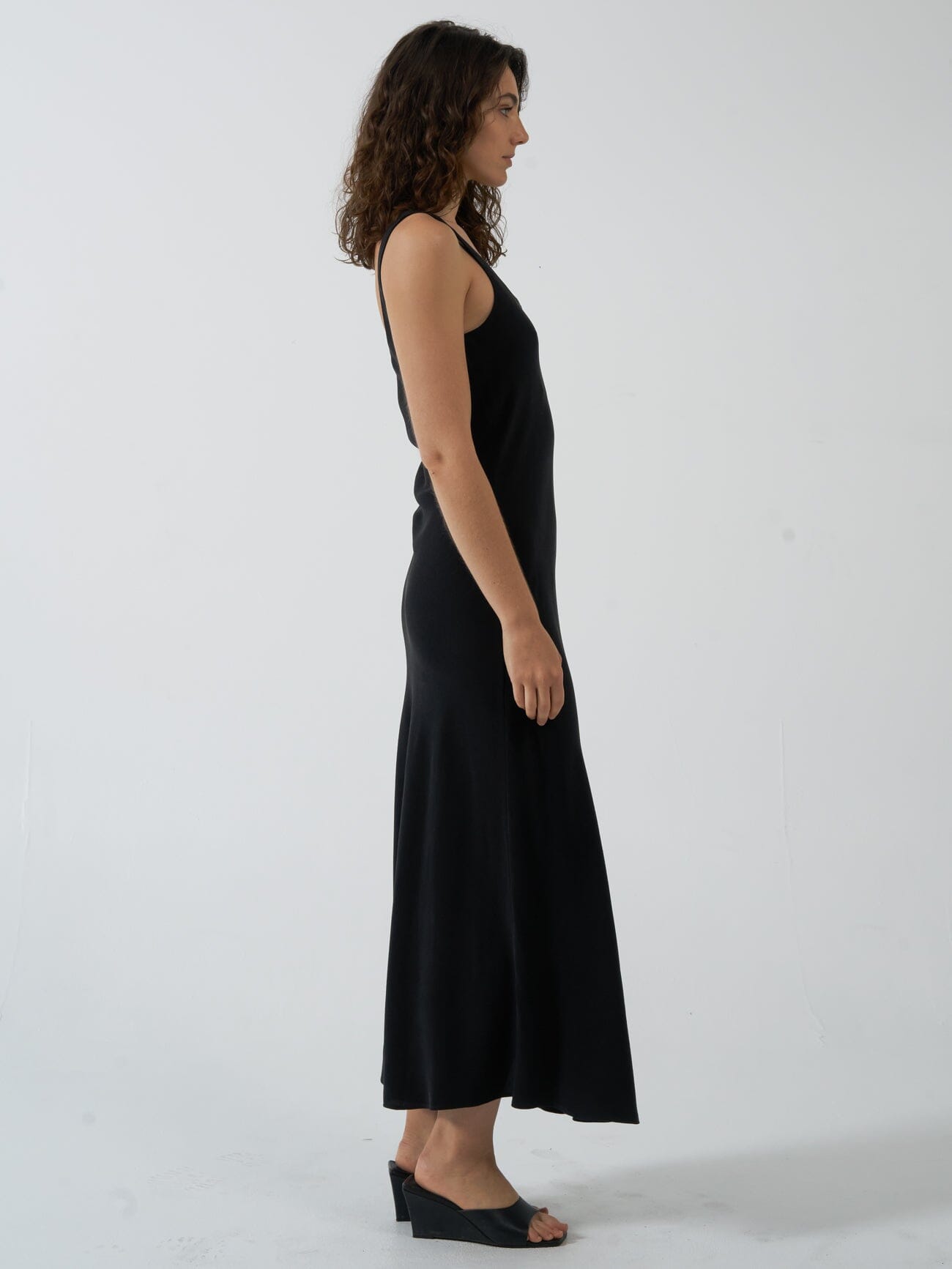 Onyx Slip Dress - Antique Black