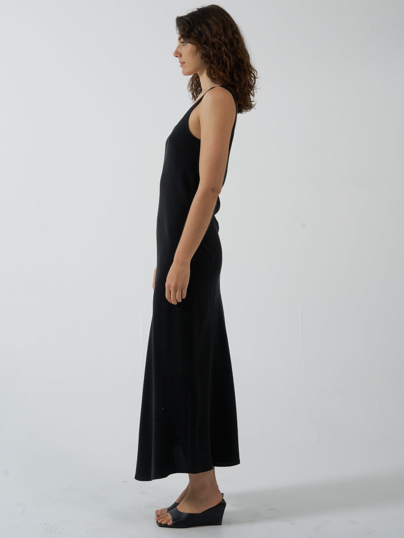 Onyx Slip Dress - Antique Black