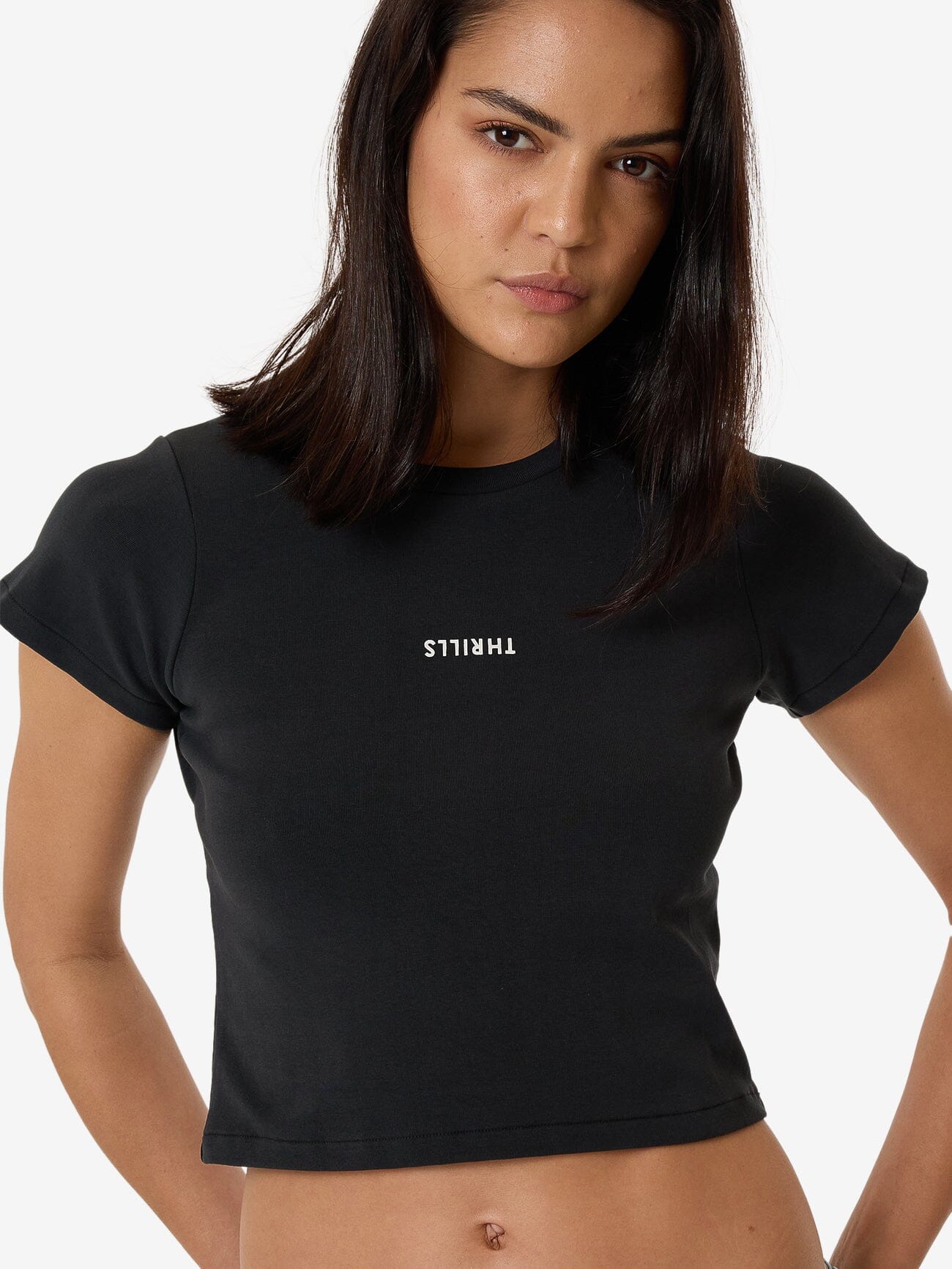 Minimal Thrills Mini Tee - Faded Black 4