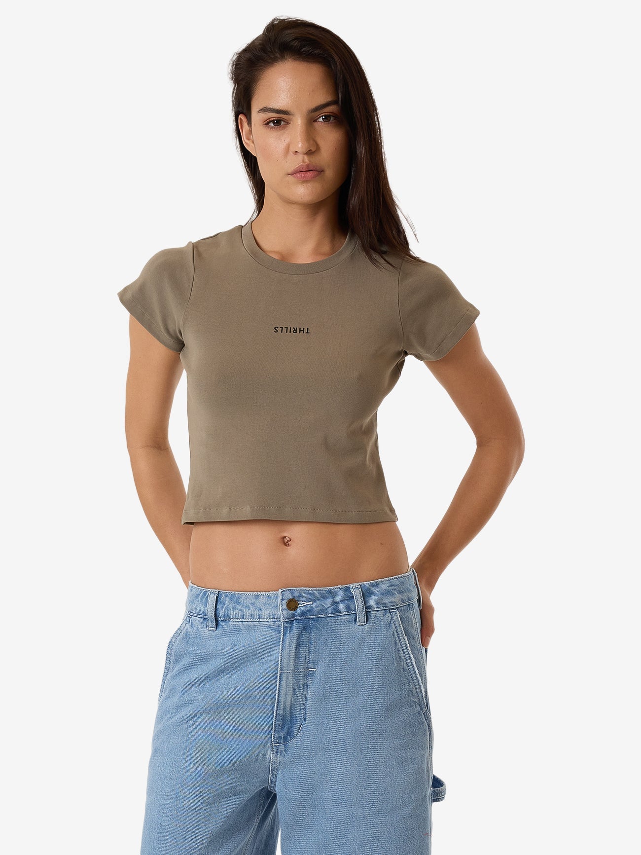 Minimal Thrills Mini Tee - Brindle 4