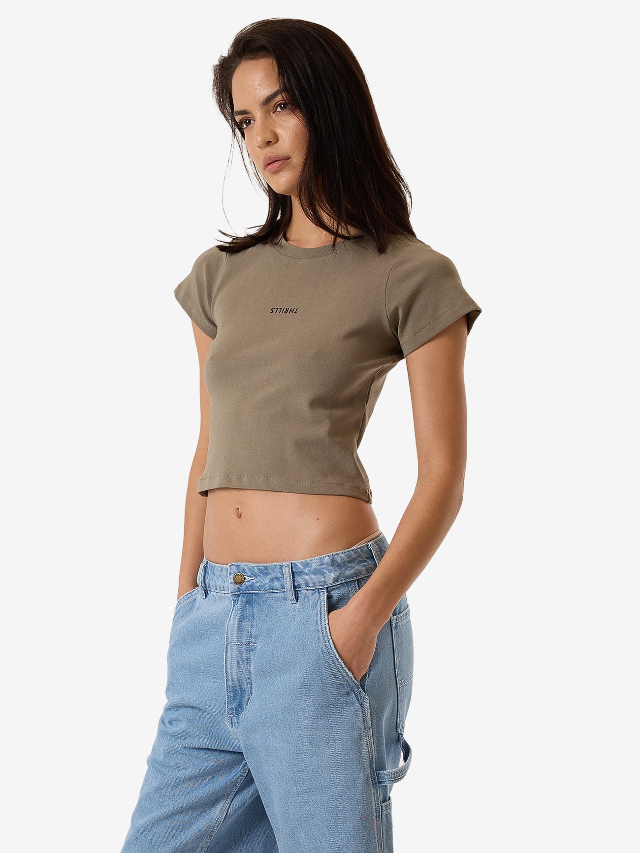 Minimal Thrills Mini Tee - Brindle 4