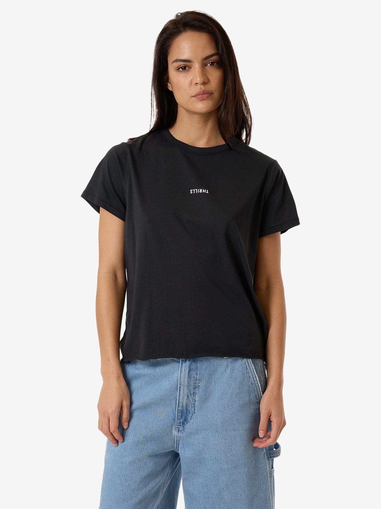 Minimal Thrills Relaxed Tee - Faded Black 4