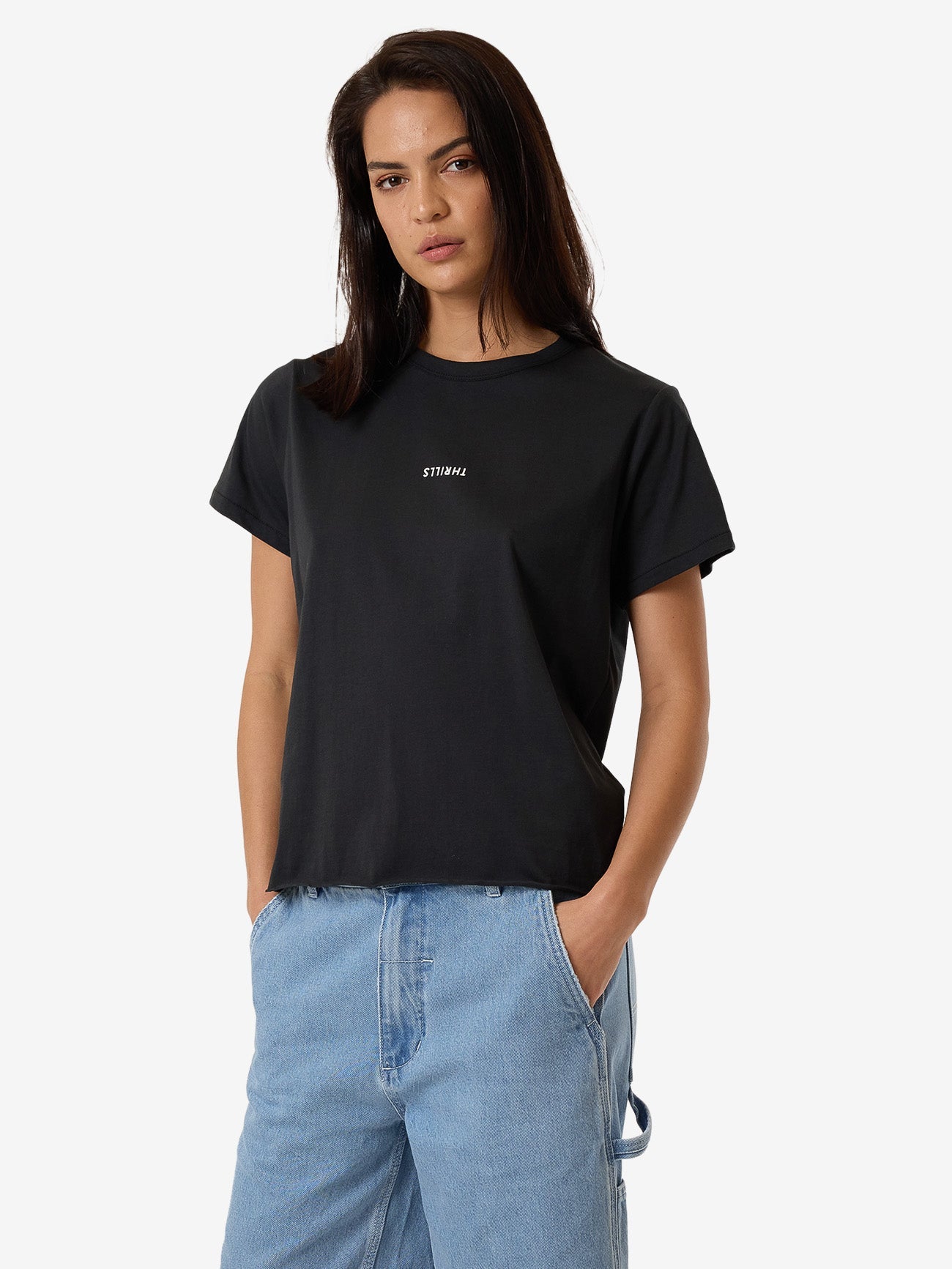 Minimal Thrills Relaxed Tee - Faded Black 4