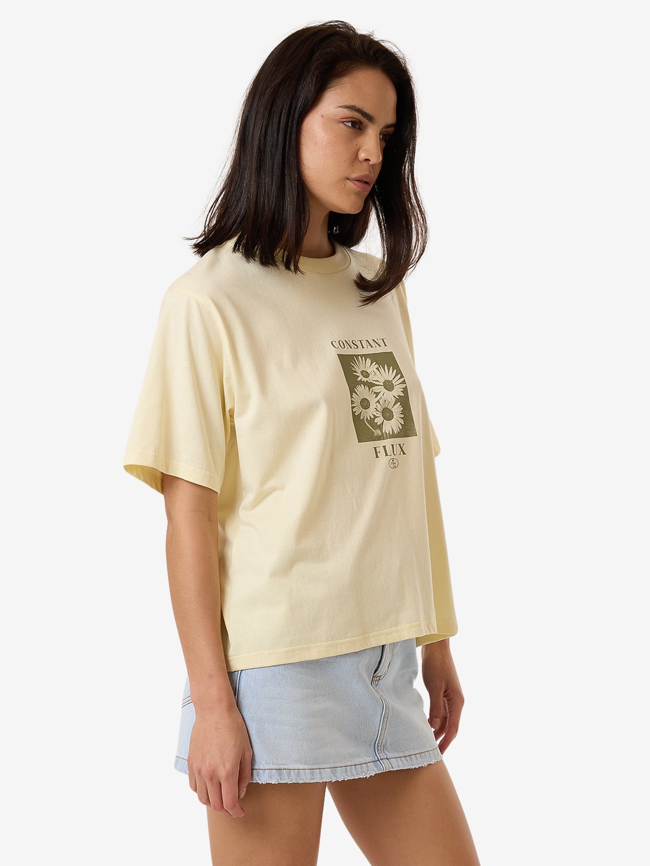 Halftone Daze Square Tee - Butter 4