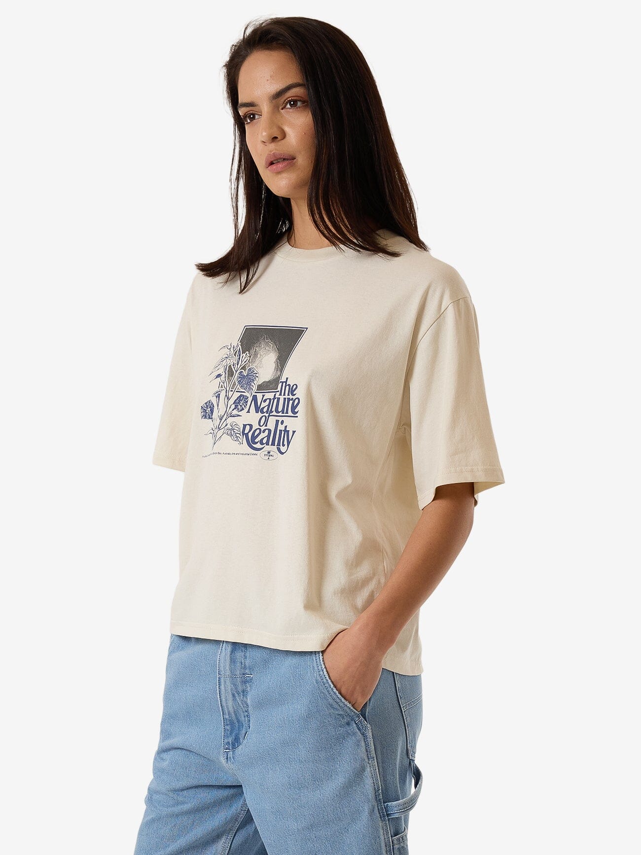 Nature Vs Nuture Square Tee - Heritage White 4