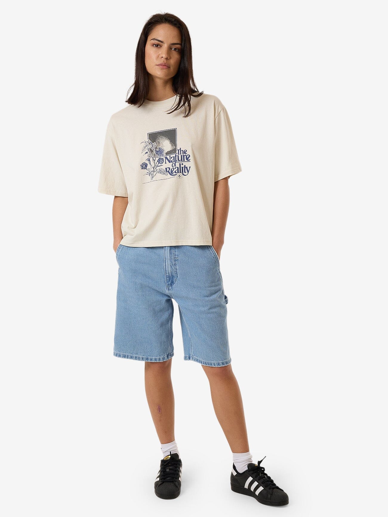 Nature Vs Nuture Square Tee - Heritage White 4