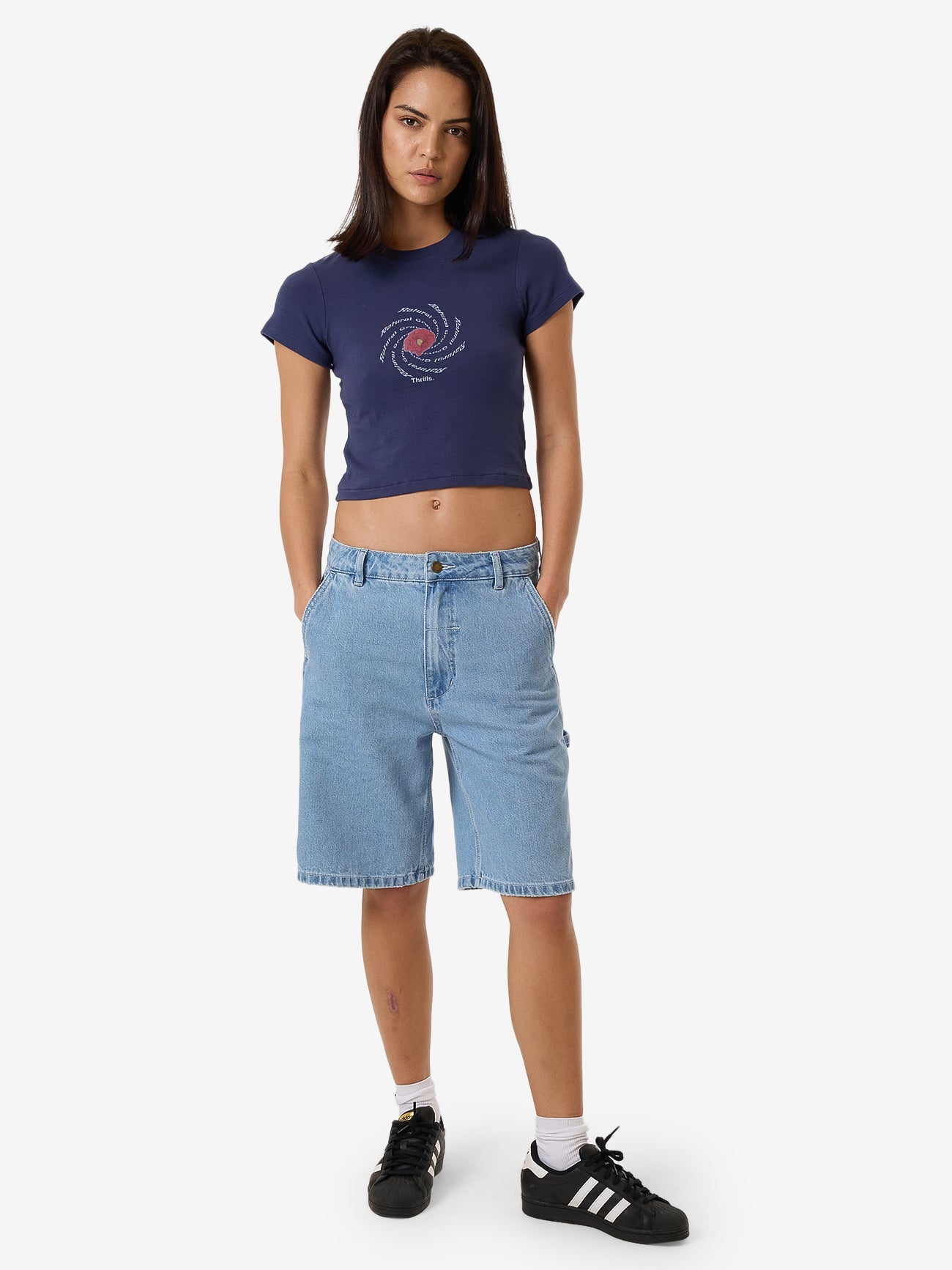 Poppy Portal Mini Tee - Estate Blue 4