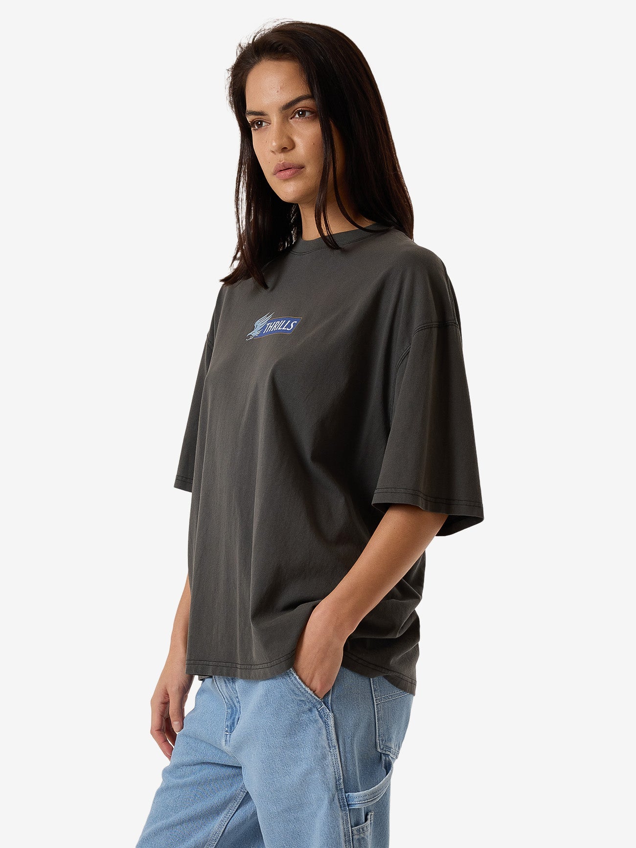 Allegiance Oversized Tee - Merch Black 4