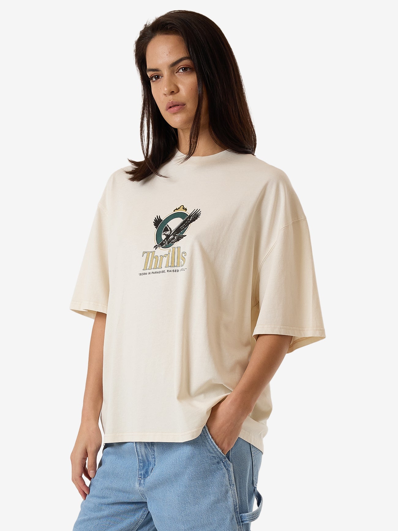 Royalty Oversized Tee - Heritage White 4