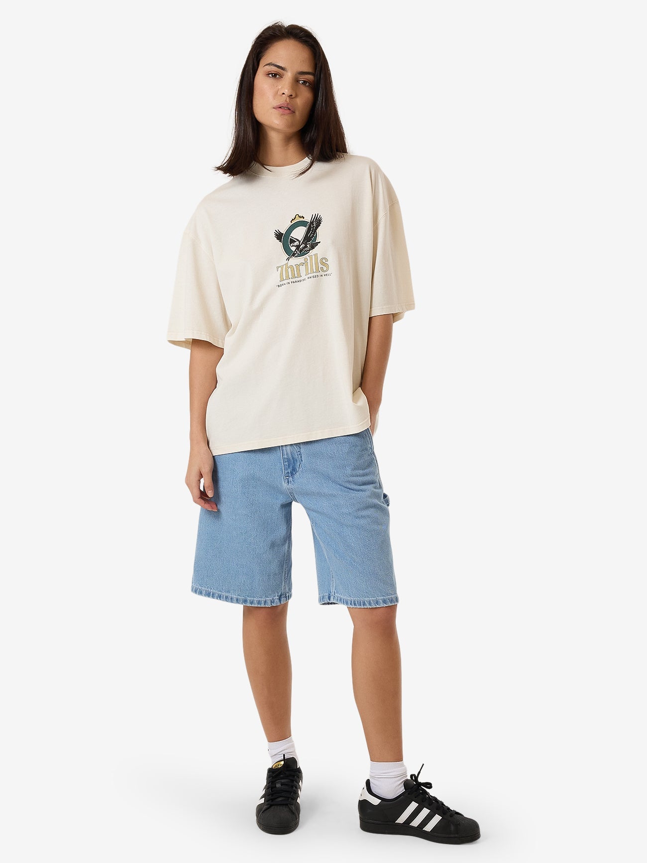 Royalty Oversized Tee - Heritage White 4