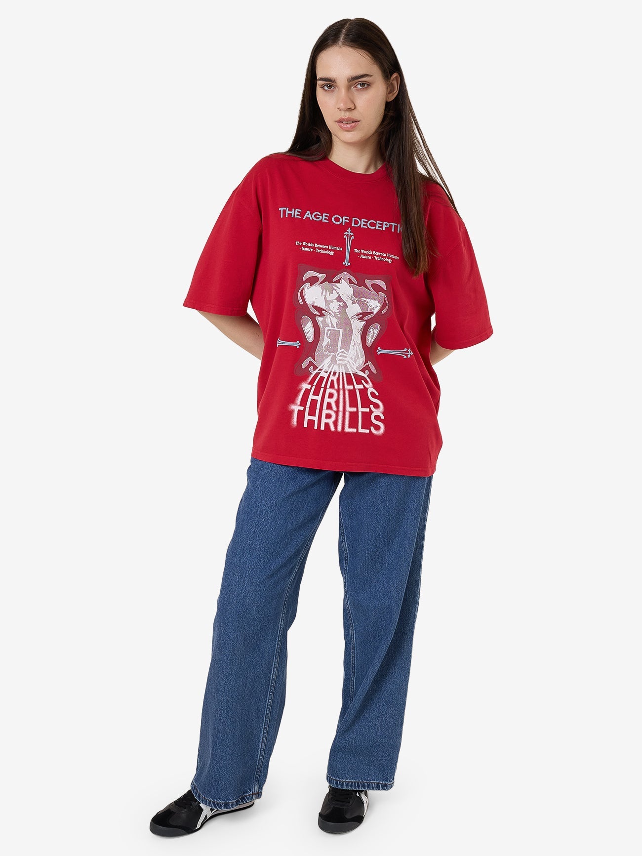 Age of Deception Oversized Tee - Chilli Pepper