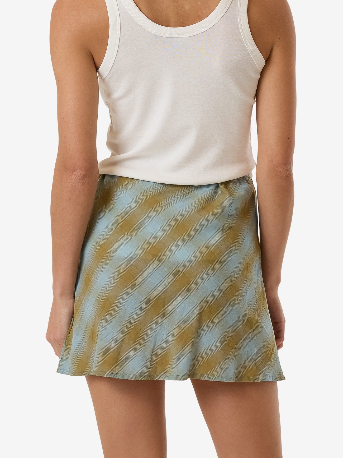 Ansley Bias Skirt - Stone Blue 4