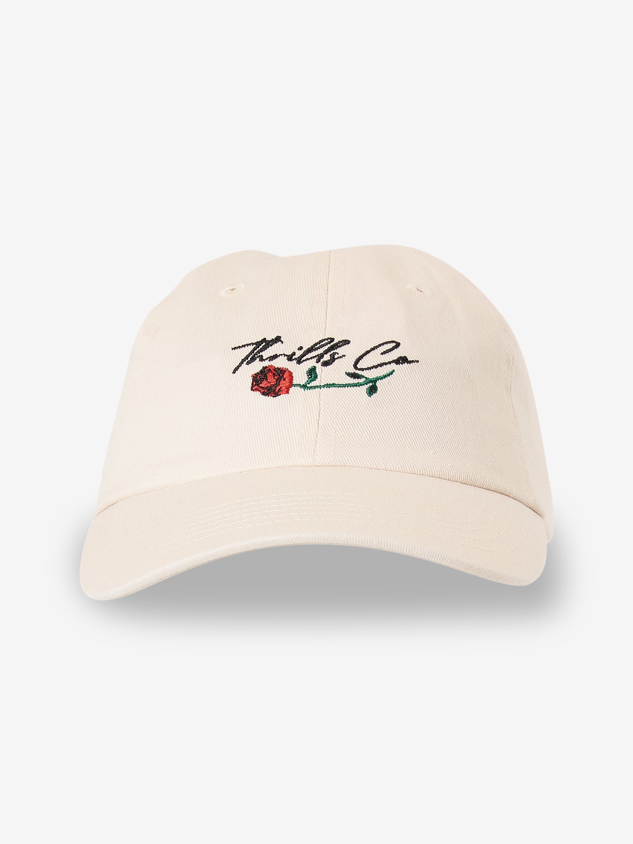 Signature Rose 6 Panel Cap - Heritage White