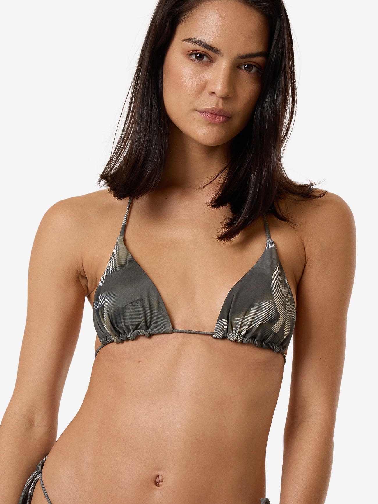 Flora Haze String Bikini Top - Brindle 4