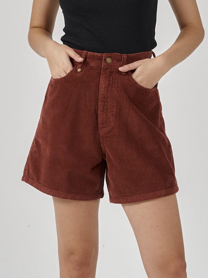 Koko Cord Short - Burnt Henna
