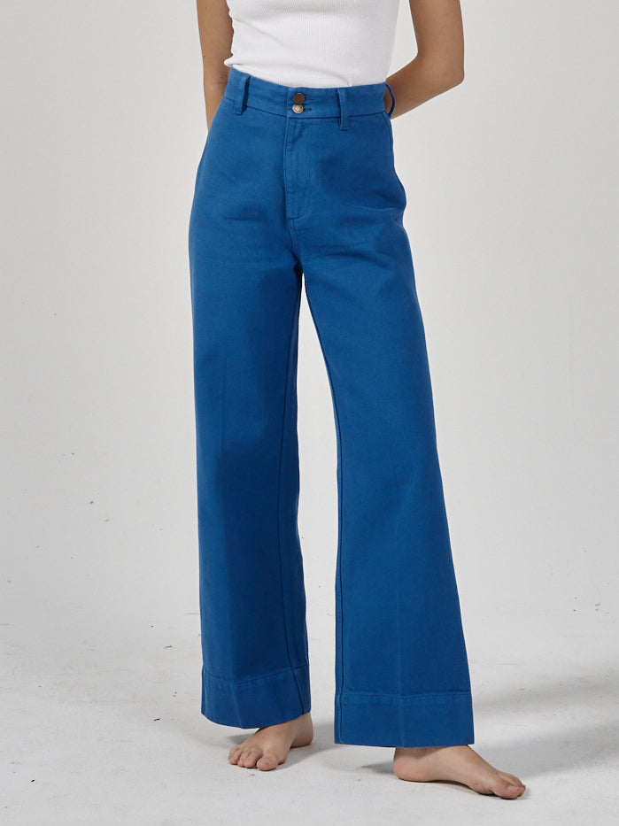 Belle Full Length Chino - Lapis Blue