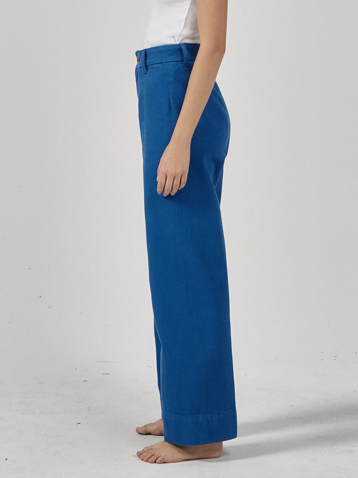 Belle Full Length Chino - Lapis Blue