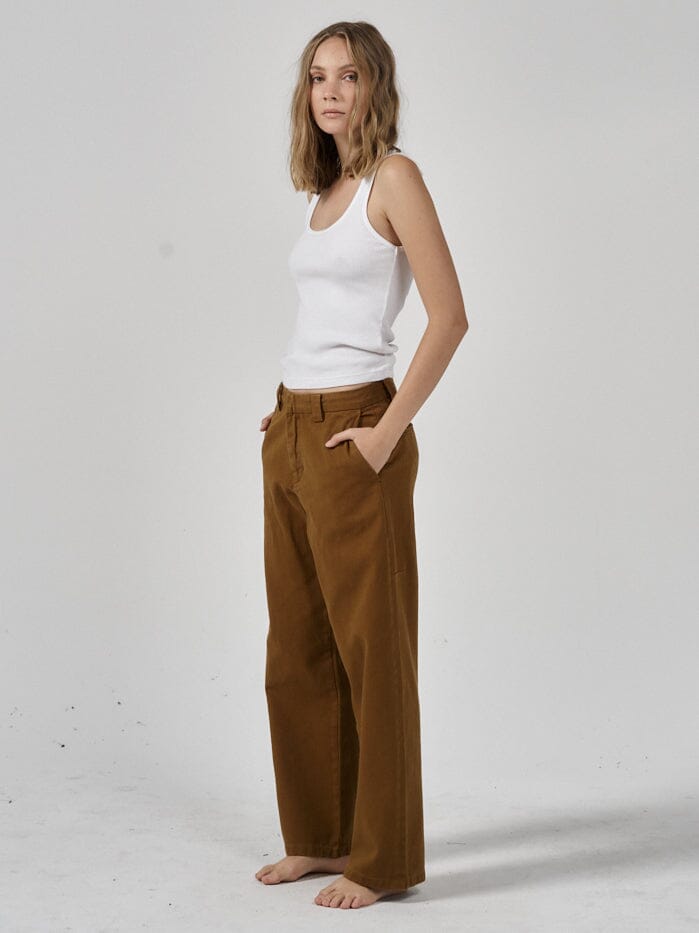 Lax Low Slung Pant - Tobacco