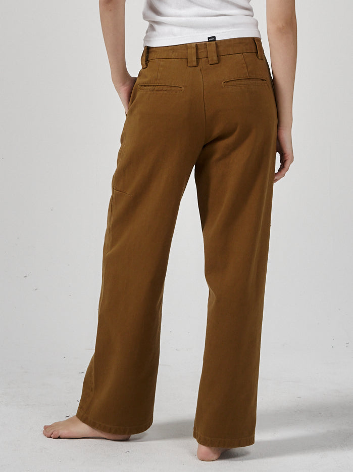 Lax Low Slung Pant - Tobacco