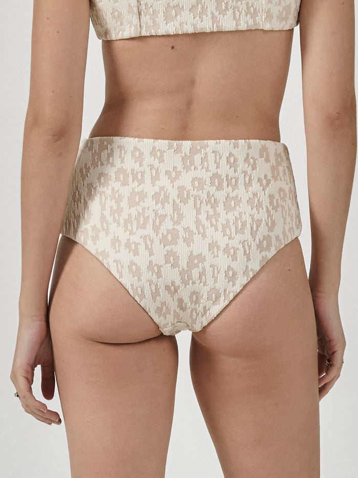 Glitch High Waist Bikini Bottom - Sunlight