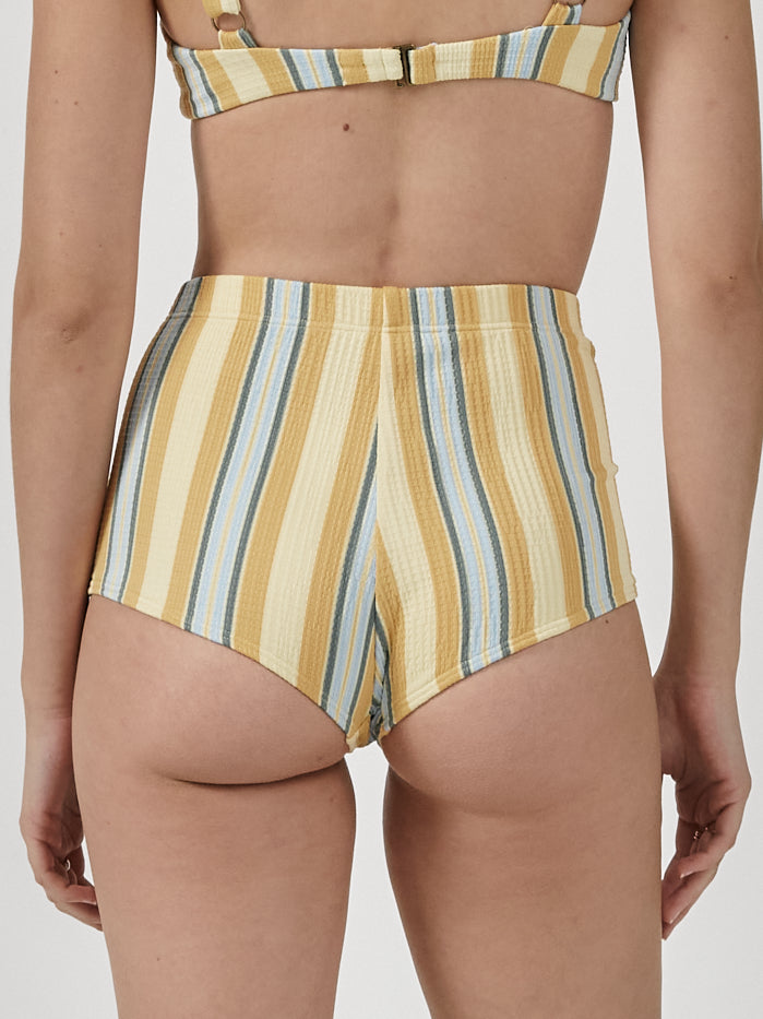 Salon Boy Leg Bikini Bottom - Citrus