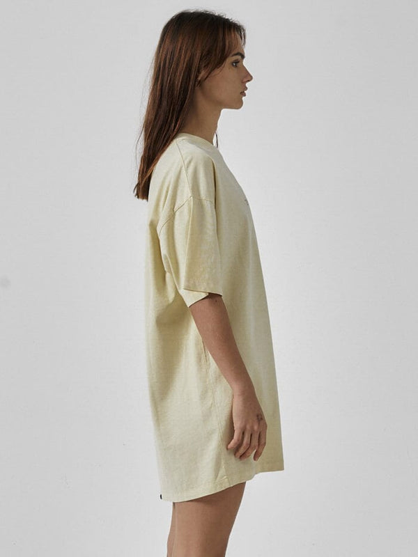 Between Two Thorns Box Fit Tee Dress - Sunlight