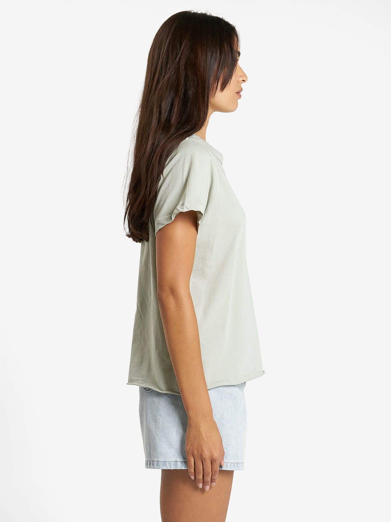 Minimal Thrills Relaxed Tee - Sage Grey