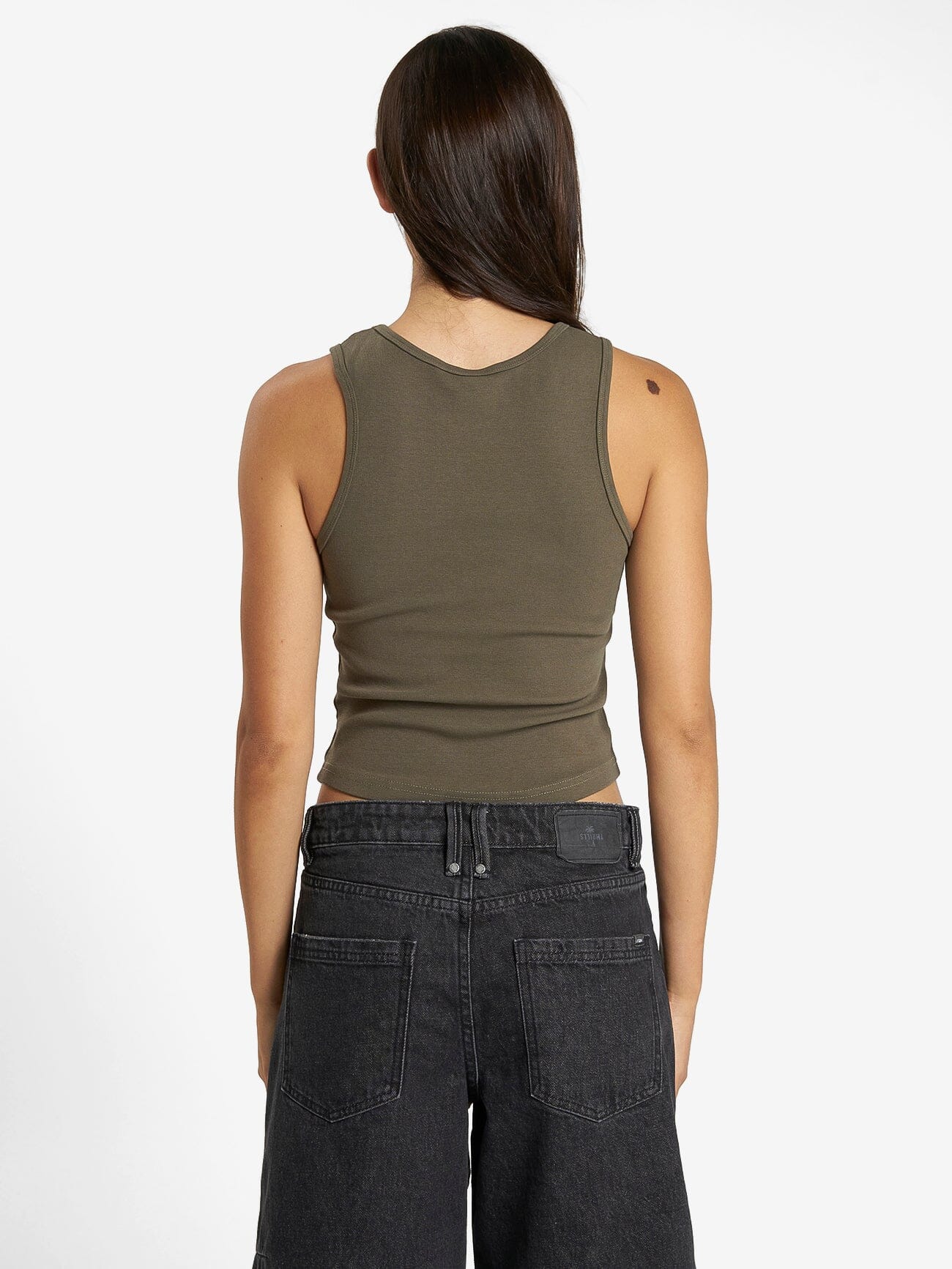 Thrills Workwear Curve Tank - Tarmac