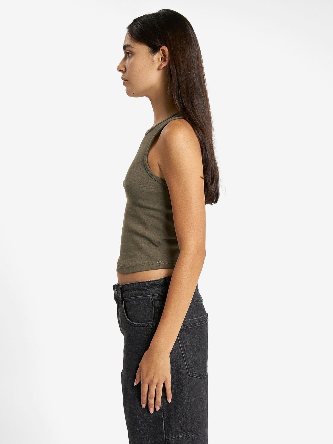 Thrills Workwear Curve Tank - Tarmac